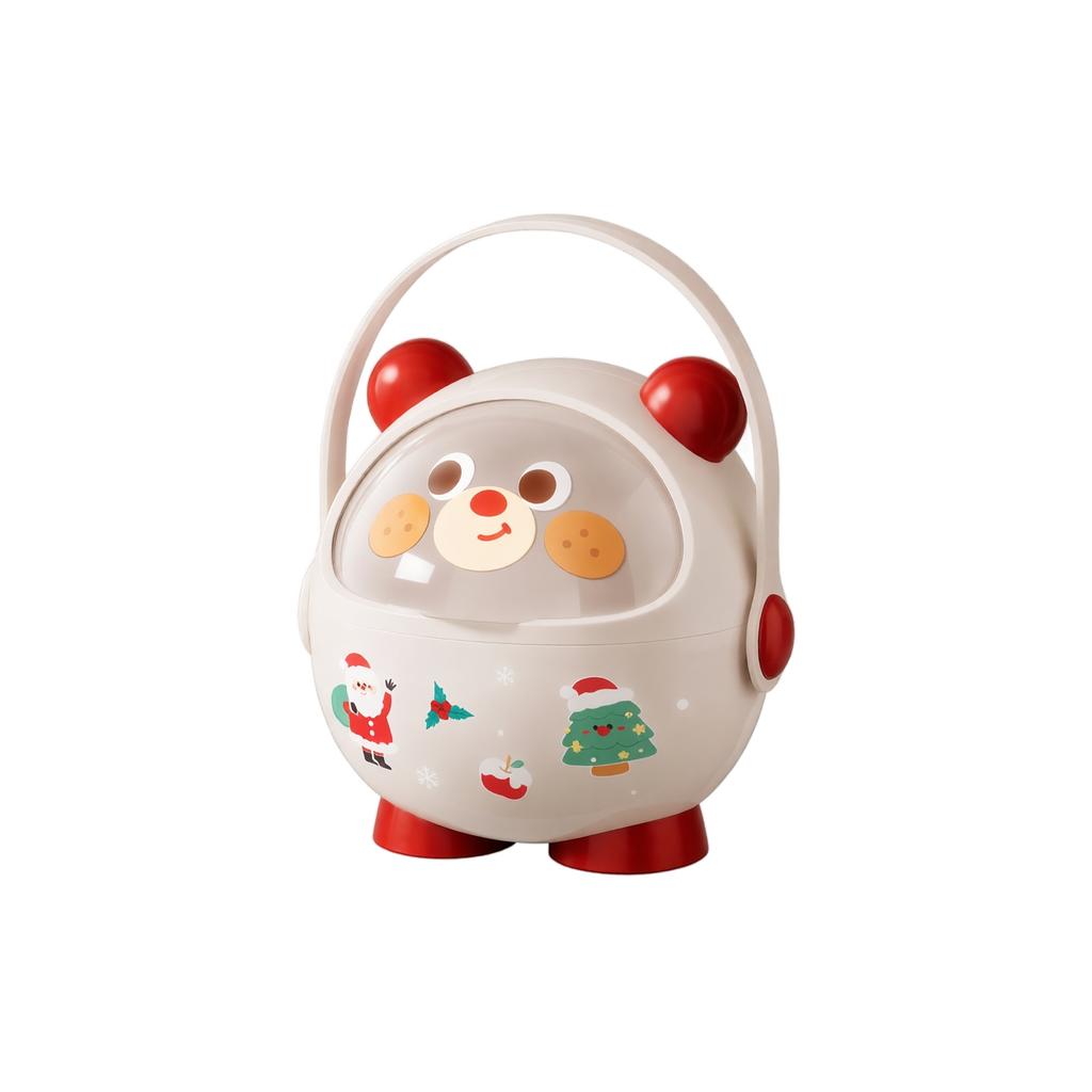 Christmas Candy Gift Box with Handle, Portable Storage Box for Holiday Small Gifts