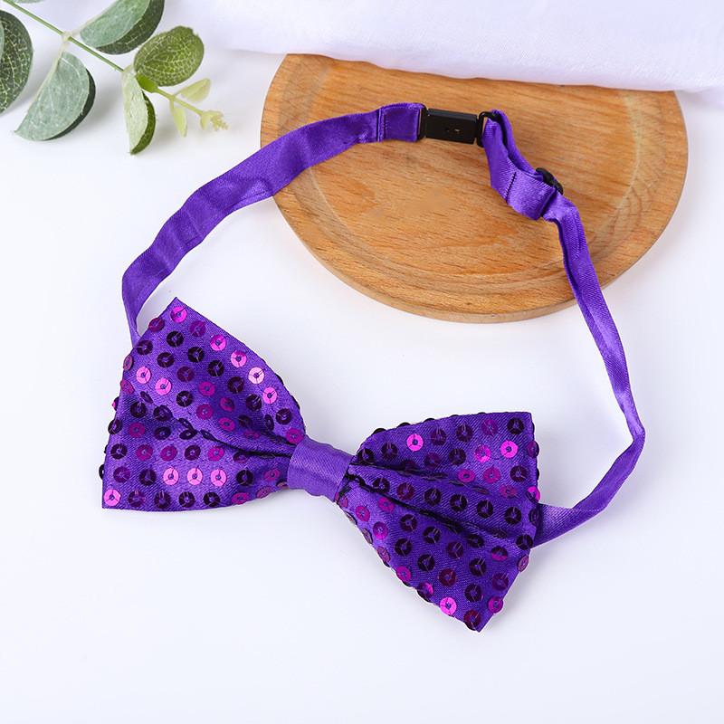 Unisex Sequin Dress Collar Pin With Retro Look For Children Occasions фиолетовый