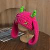 Popular Funny Devil Corner Knitted Hat Handmade Cute Ear Warm Cover Wool Hat Spot