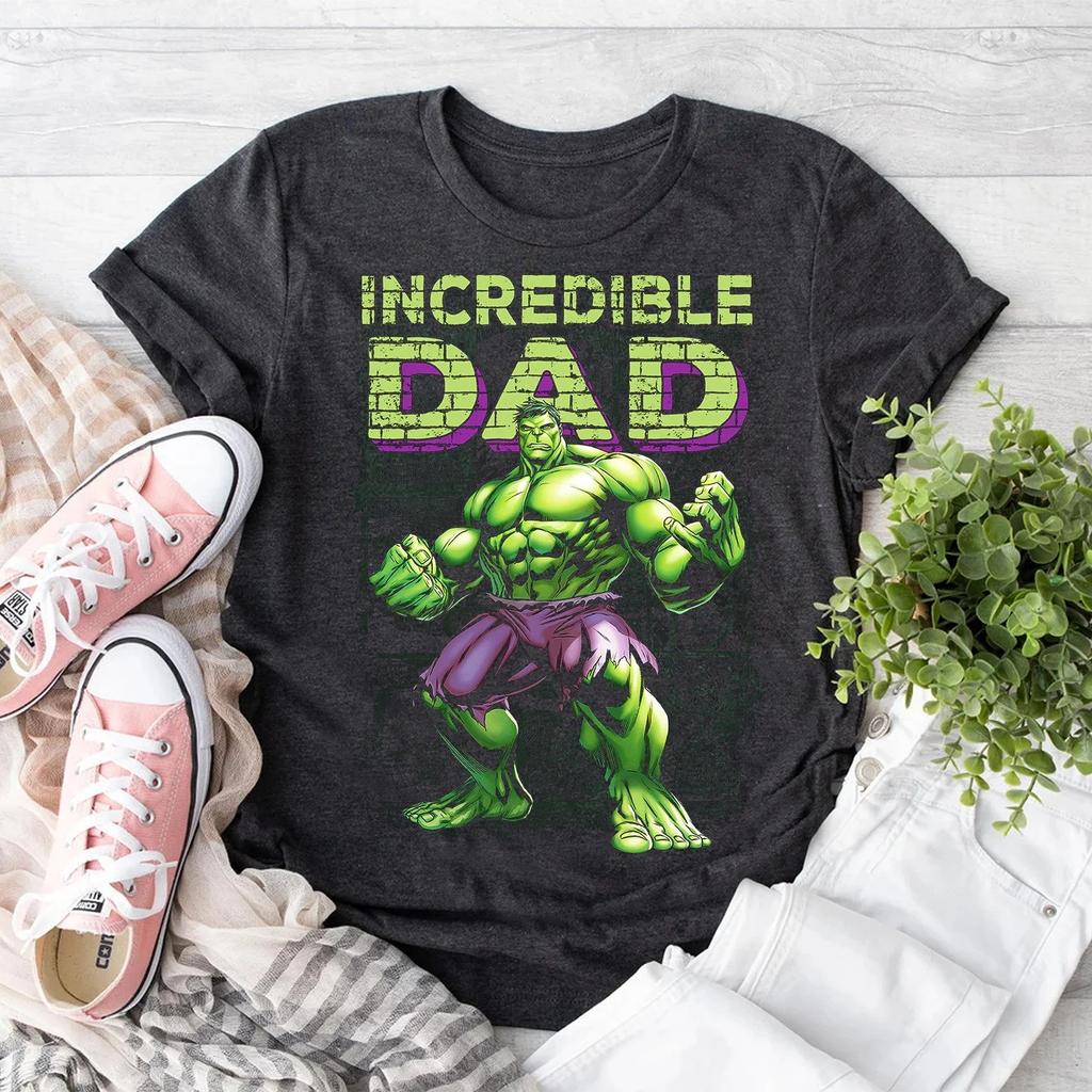 Incredible Hulk Avenger Superhero Unisex Retro Tshirts for Men Women Breathable Soft Oversize Men Clothing Harajuku Streetwear