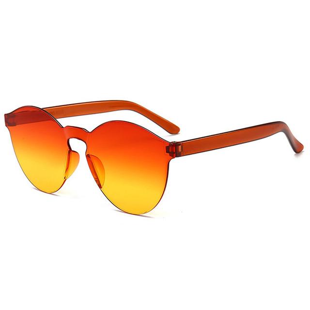 

Солнцезащитные очки женские модные женские кошачьи ушки прозрачные очки без оправы для девочек ретро «все в одном» Ocean Piece яркие цвета очки Uv400