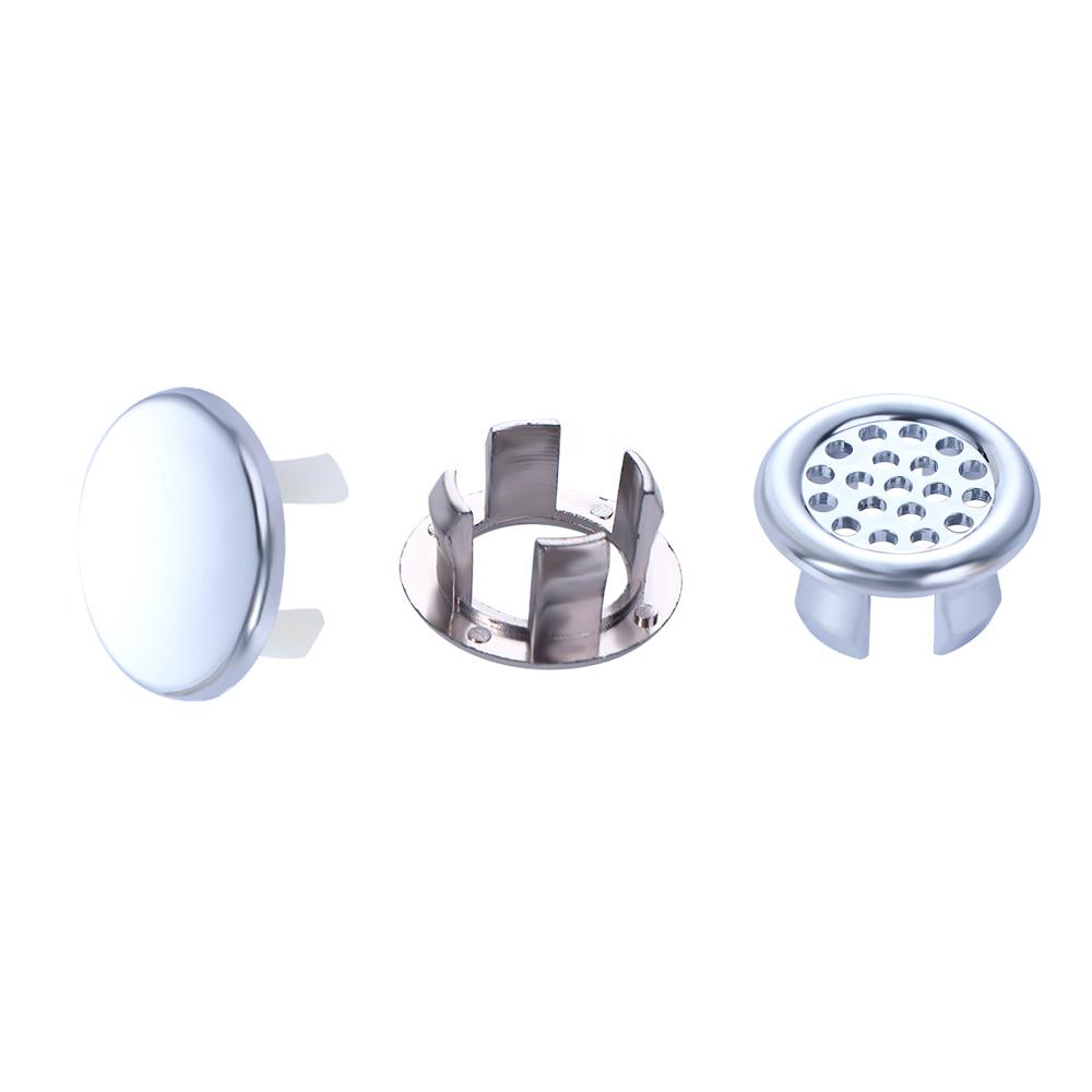 Ceramic Basin Chrome Hole Cover Sink Round Ring Spare Cover Hollow Overflow Cover Sink Basin Cap