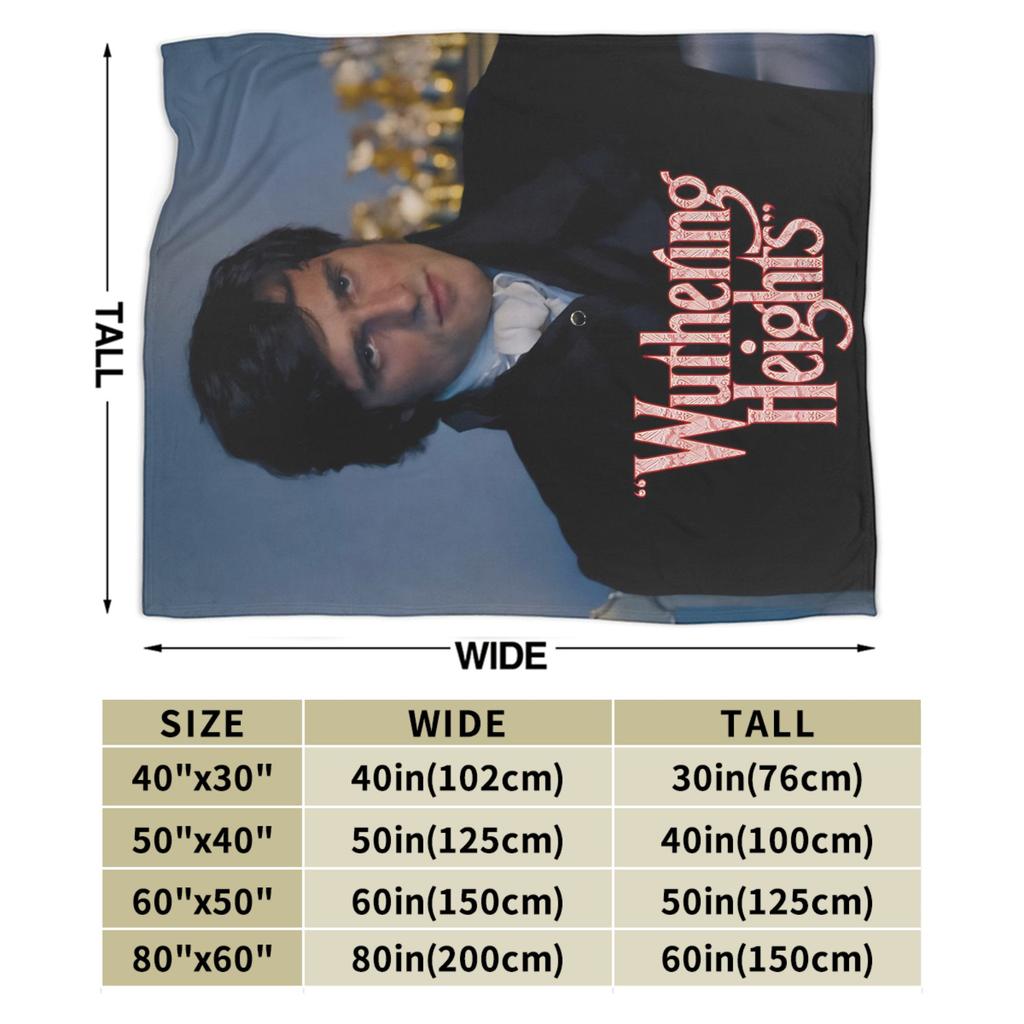 Wuthering Heights 2026 Movie Blanket Super Soft Warm  Throw Blankets for Bed 50x60 Inch Multi-size Rug Piece