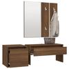 3120196 vidaXL Hallway Furniture Set Brown Oak Engineered Wood