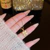 Fashion Light Luxury Titanium Steel Necklace Women'S High-End Pendant Sweet Temperament Collarbone Chain Does Not Fade Accessories