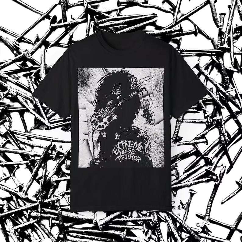 2Sided Extreme Noise Terror T Shirt Crust Punk Vintage Sore Throat Rotten Sound Unisex T-Shirt XXXL