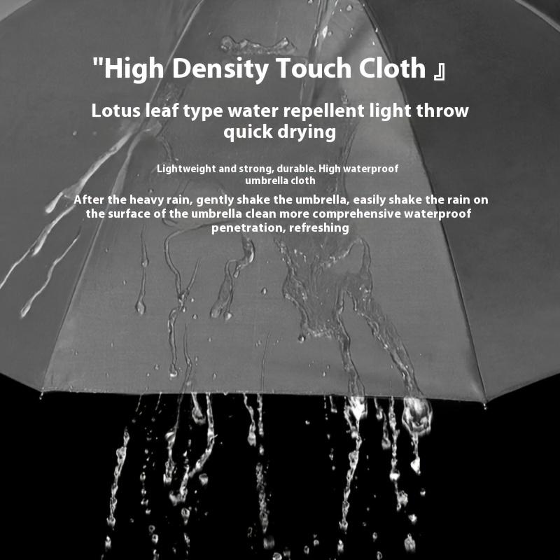 130cm/51.18in Large 10 Ribs Sunshade Umbrella Rain Or Shine Umbrella Windproof and Waterproof Large Oversized Folding Umbrella