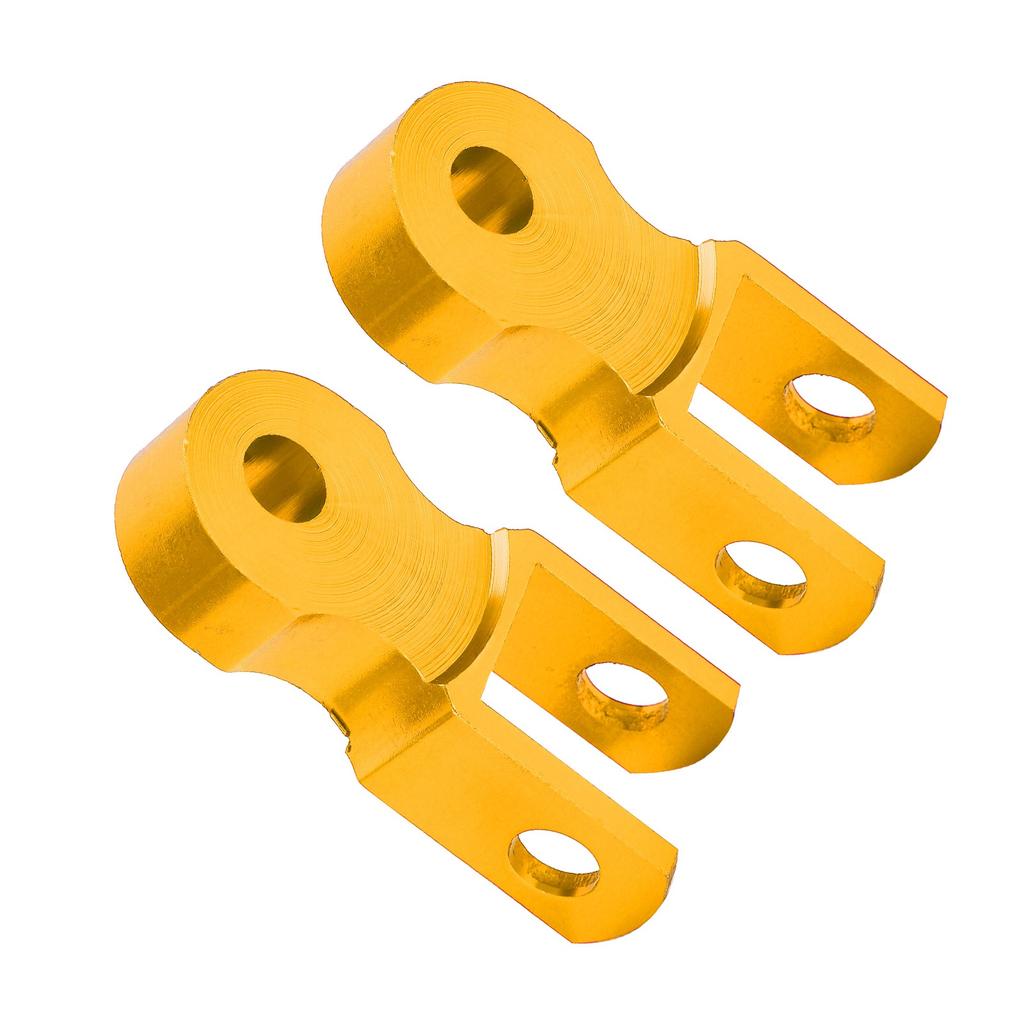 2pcs Rear Shock Absorber Height Extension Riser Aluminum Alloy M10 Mounting Hole for Motorcycle
