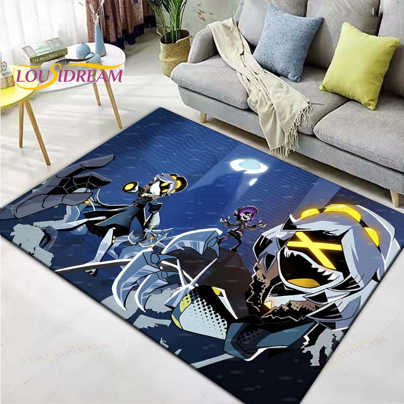 Hot Cartoon Murder Drone Floor Mat INS Style Soft Bedroom Floor House Laundry Room Mat Anti-skid Household Carpets Gift