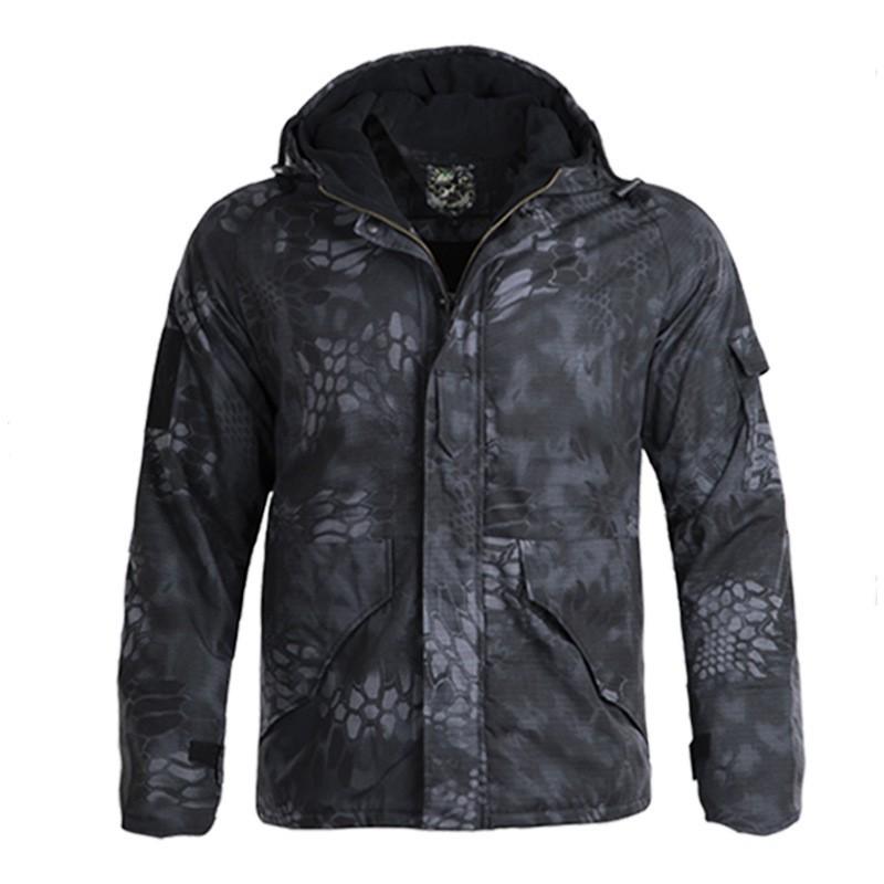 

G8 Assault Suit Three-in-one Men Women Velvet Thick Coat Camouflage Frog Overalls 4XL