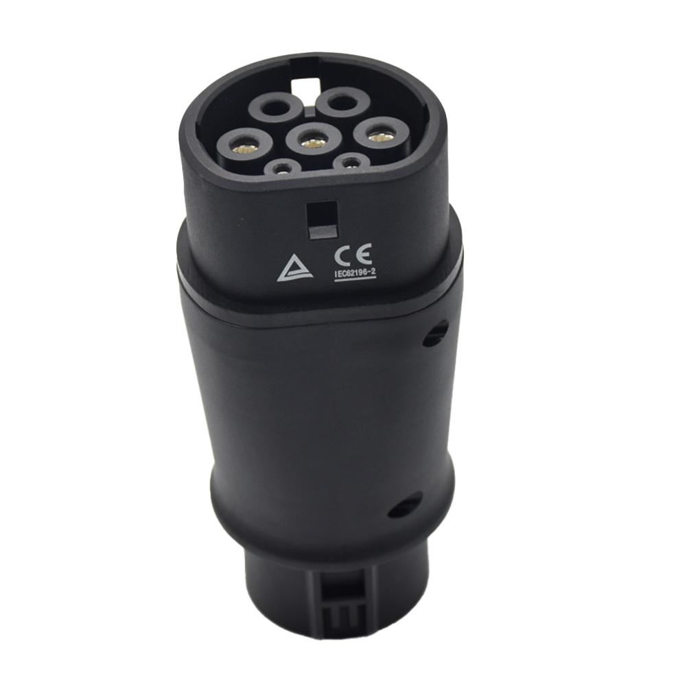 32A Charger Adapter Type 1 To Type 2 IEC62196-2 Electric for SAEJ1772 EV Charger Adapter Electric Vehicle Charging Connector