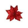 Artificial Christmas Flowers with Glitter for Tree Decoration and DIY Arrangements