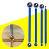 4pieces Caulking Edge Tool Kit Tile Joint Floor Repair Double Steel Pressed Ball