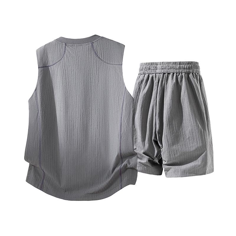 VUUG Men's Quick-Dry Sleeveless Sports Set