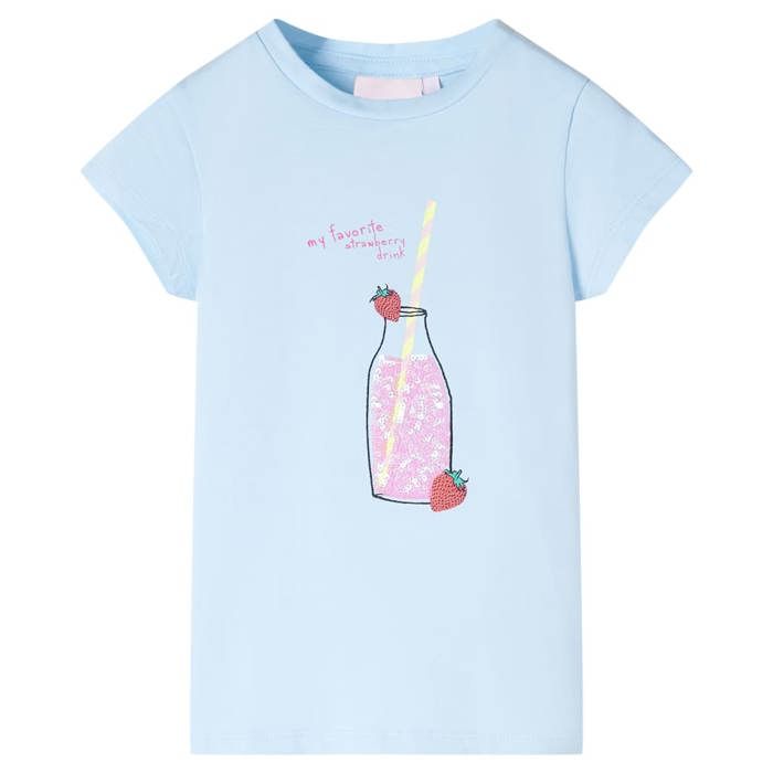 T-shirt pour enfants bleu doux 92/104/116/128/140