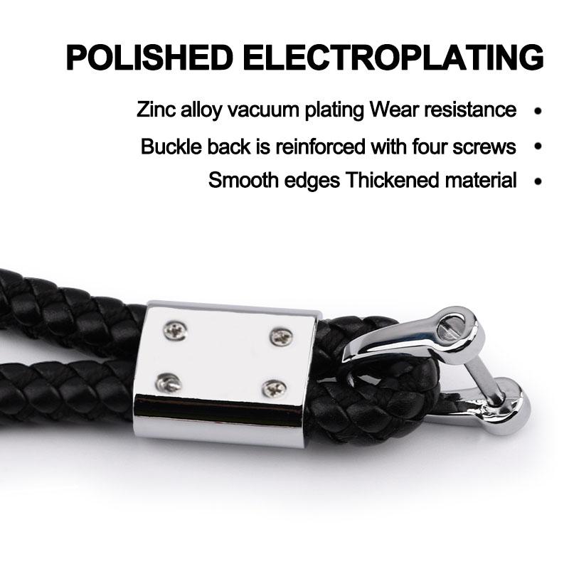 1 Stück Handgewebtes Leder Auto Schlüsselanhänger Schlüsselring Autozubehör Für Peugeot 308 408 508 RCZ 208 3008 2008 206 207 108 406 407 408 206 207 208 306 307