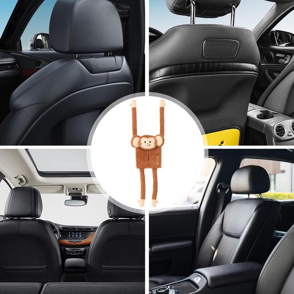 Auto-Taschentücherbox Niedliche Cartoon-Auto-Taschentücherbox Halter Serviettenbehälter Organizer Sitzlehne Für Fahrzeug Straße SUV Frauen Männer LKW Fahrten