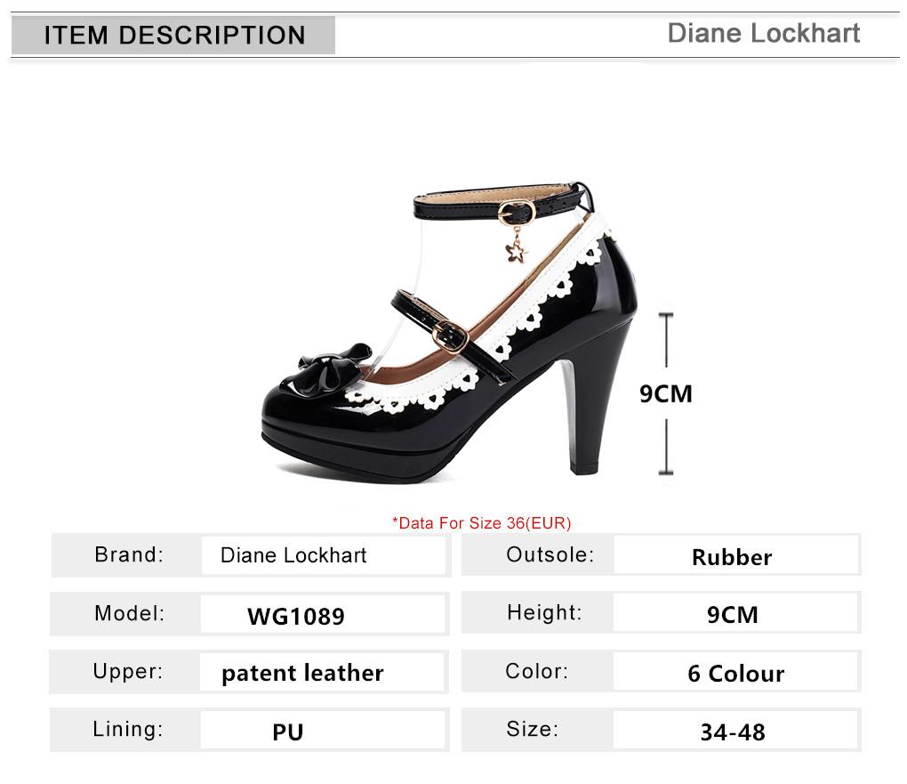 Fashion Women Ankle Strap Buckle High Heels Round Toe Heel Pumps Women Platform Pumps with Bow Party Wedding Shoes Chaussures De Femme
