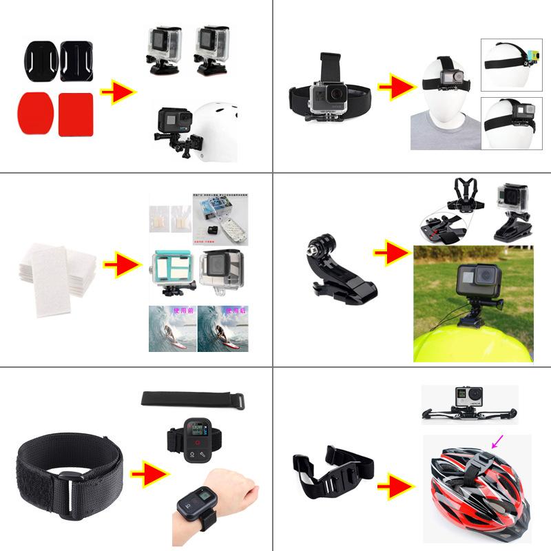 50-in-1 Comprehensive Package for GoPro HERO9, Yi and Other Action Cameras. Large Case