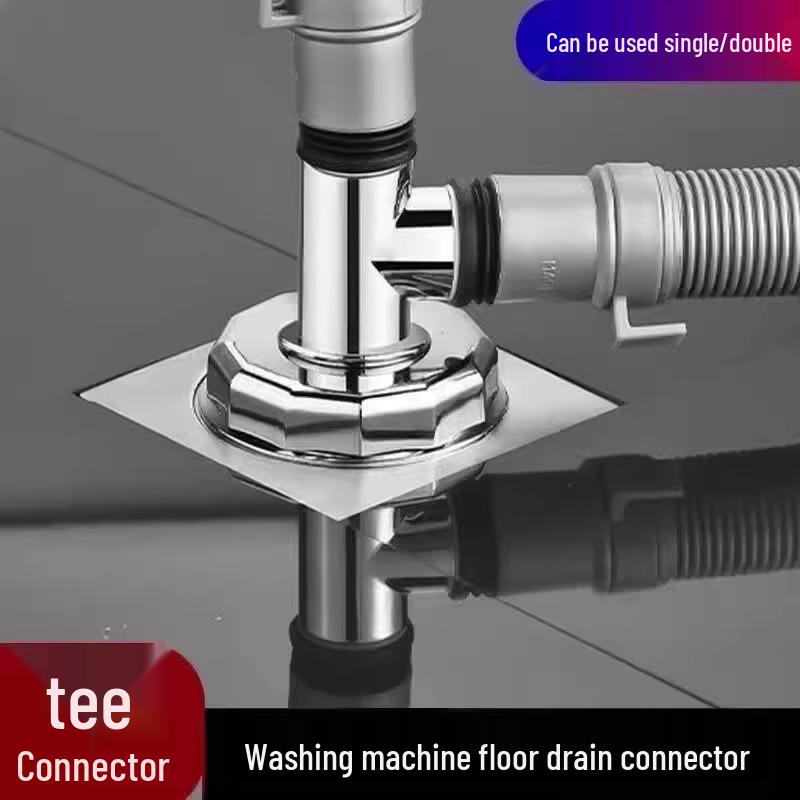

New Arrival: Washing Machine Three-Way Floor Drain Connector, Double Drain Special