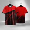 Simple Geometric Graphics Sports T-shirts Summer Casual Outdoor Fitness 3D Printed O Neck T Shirts Loose Breathable Unisex Tees