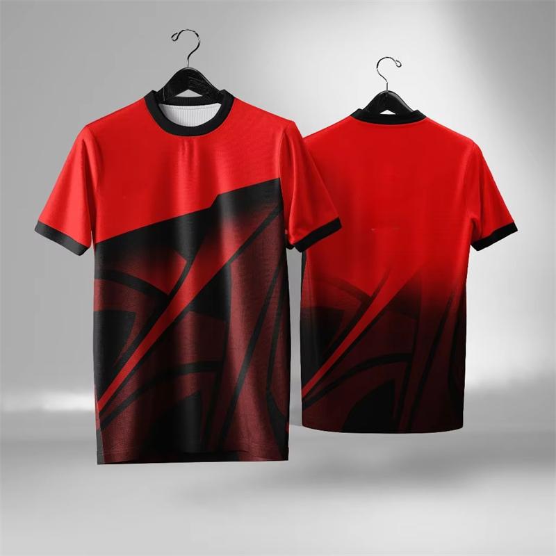 Simple Geometric Graphics Sports T-shirts Summer Casual Outdoor Fitness 3D Printed O Neck T Shirts Loose Breathable Unisex Tees