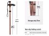 Outdoor Folding Telescopic Trekking Pole - Five-Section Walking Stick for Elderly