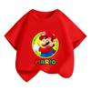 Super Mario Bros Childrens Cartoon Short Sleeved Tshirt Summer New Top