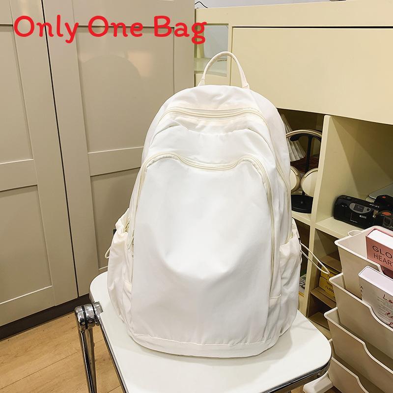 Minimalist Nylon Backpack For Women And Men With Laptop Compartment For School And Travel