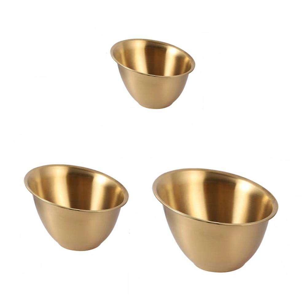 

3 шт. Салатник в корейском стиле, наклонный контейнер для приготовления еды, столовая посуда, салатник, фрукты золотой