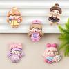 Dancing Girl Resin Accessories: Handmade Hair Clips, Phone Case Charms, Shoe Buckles, Fridge Magnets, Cup Stickers, Ornaments.