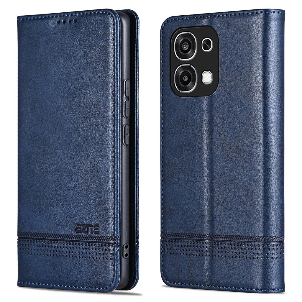 AZNS For Oppo A6 Pro 5G Case Cowhide Texture PU Leather Wallet Phone Cover