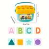 Baby Learning Resources Letter Blocks Toy Fine Motor Toy Early Education Color Recognition Alphabet Shape Toys for Toddlers