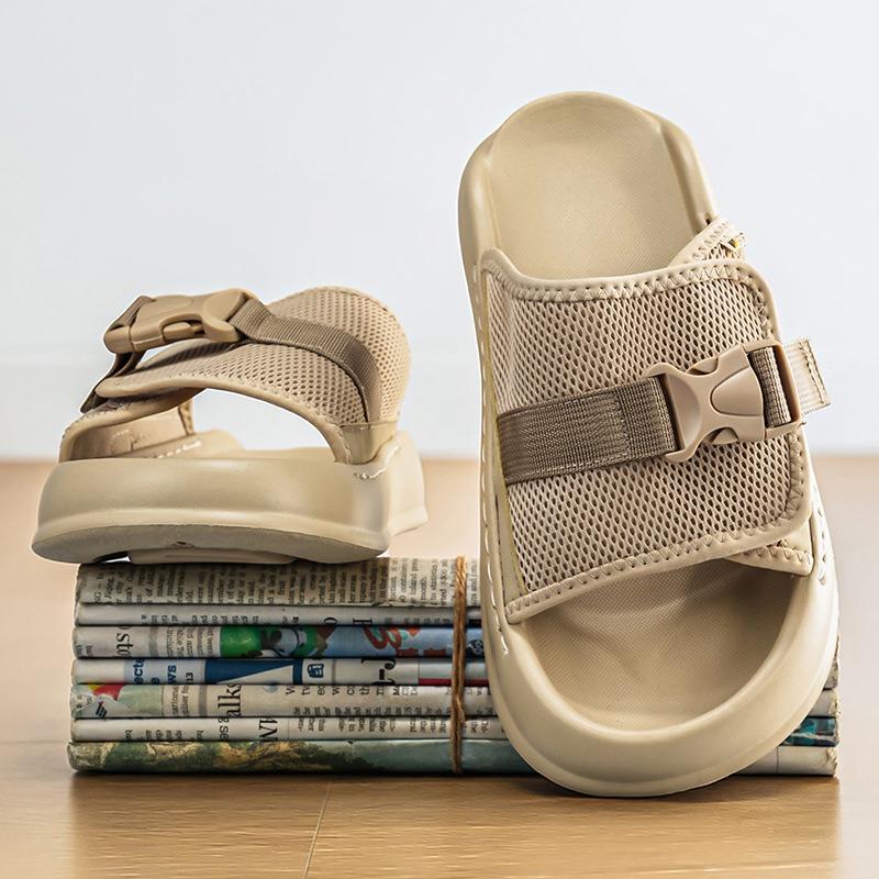 Summer new men's Baidu sandals classic color scheme men's shoes teenagers daily leisure home men's slippers
