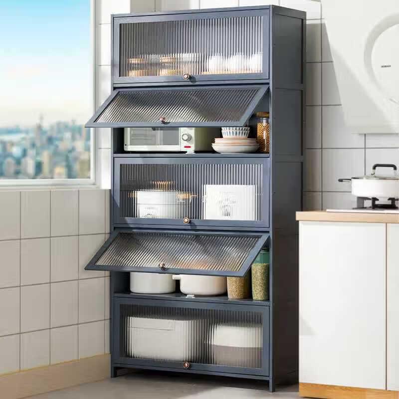 GOWKE Kitchen Bamboo 4-Tier Floor Storage Rack