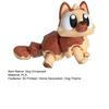 3D Printed Dog House Figurine Movable Joints Mini Puppy Figure Statue Stress Relief Fidget Toy Home Office Desktop Decoration