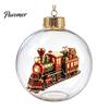 Winter Holiday Decorations Christmas Story Ornament, Acrylic Hanging Angel Santa Claus Keepsake Gifts Candy House Designs, Ball Shape Festive
