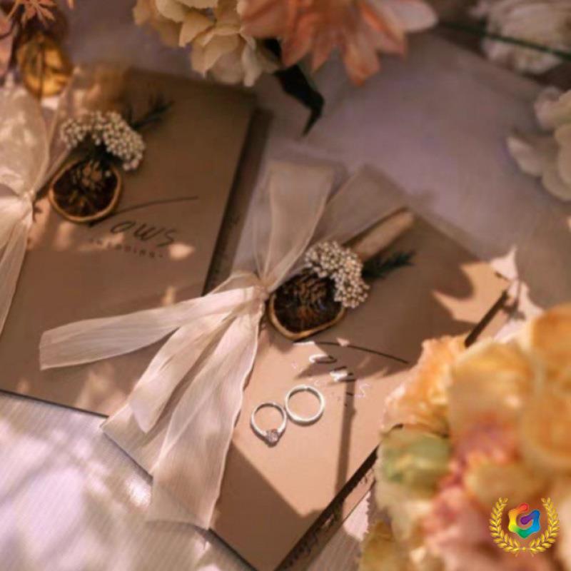 Wedding Vow Booklet: Bride and Parents' Speech Cards