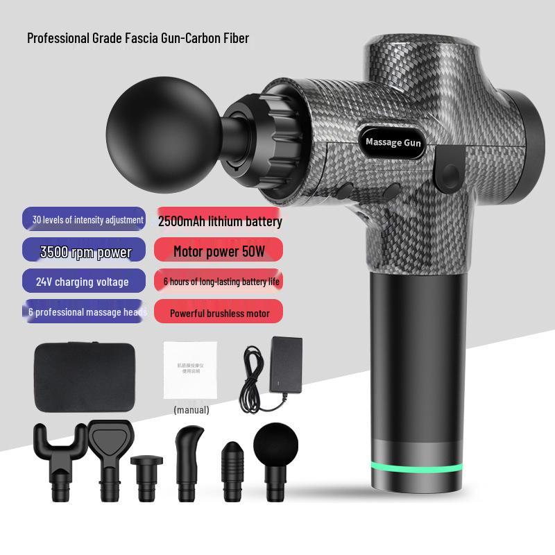 Adjustable Electric Massage Gun with Built-in Lithium Battery for Whole Body Fitness