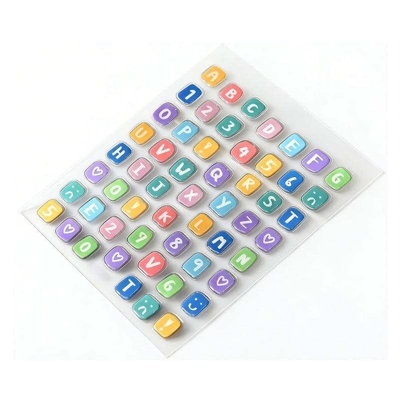 

Vibranted Letters And Number Keyboard Decals Keycap Stickers 26 Letters And Numbers For Computer Keyboard Raisers 1