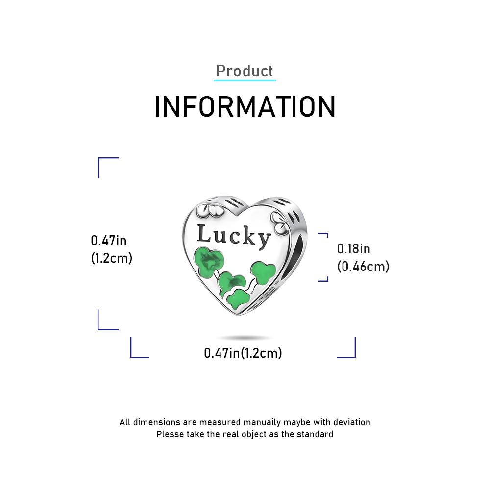 Copper Charms Fits Charm 3Mm Original Bracelet Necklace Womens Lucky Clover Charm Diy Fine Jewelry Gifts