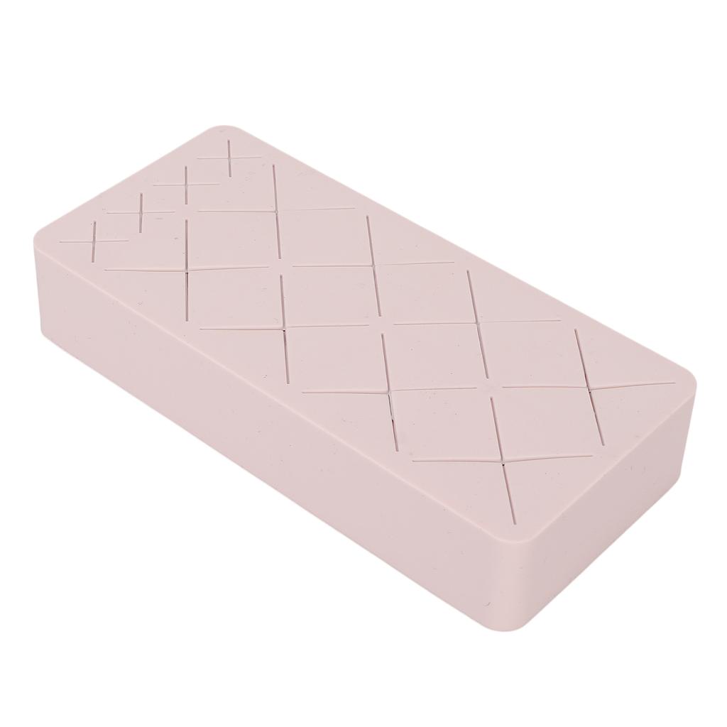 12 Slot Lipstick Holder Silicone Makeup Cosmetic Display Stand for Nail Polish Eyebrow Pencil