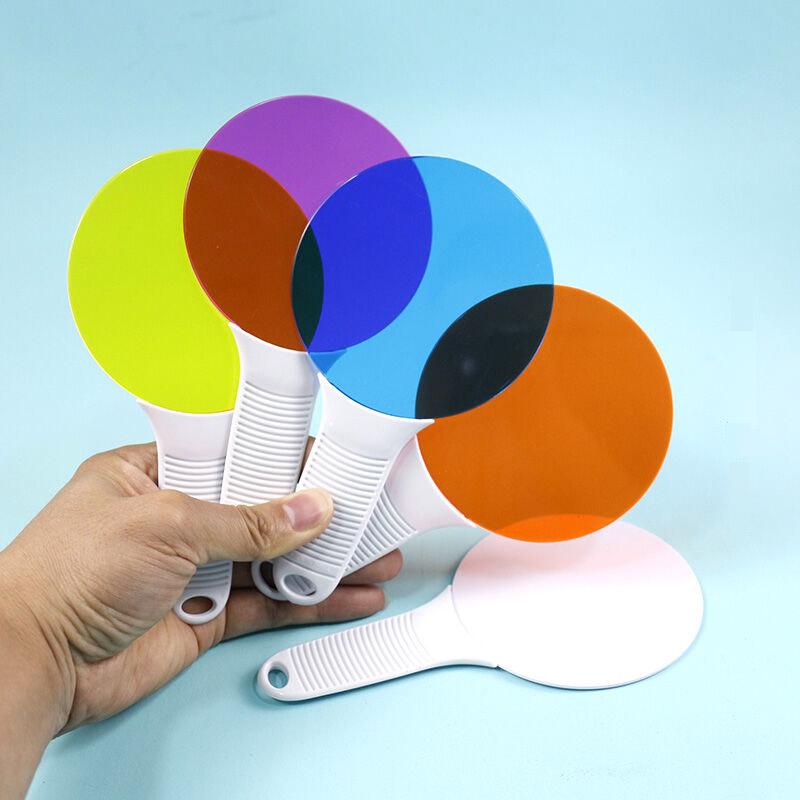 5PCS Color Mixing Toy Science Red Green Yellow Optical Filter Juguetes Educativos Montessori Sensoriales Juegos Didácticos Kids