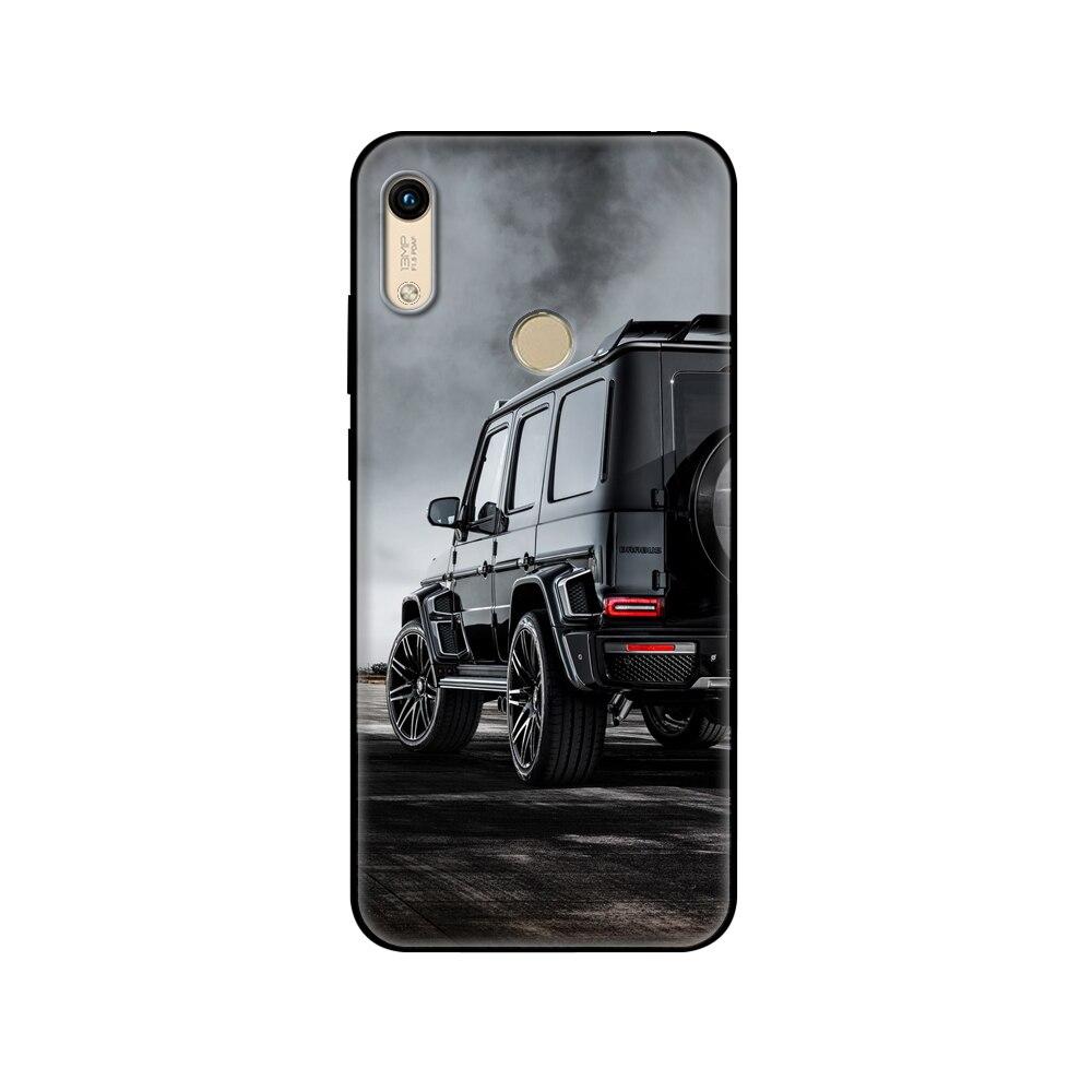 Für Honor 8A Hülle Für huawei Honor 8A prime Hülle Silikon TPU Rückseite Handyhülle schwarze TPU Hüllepink Anime Weltraum Auto