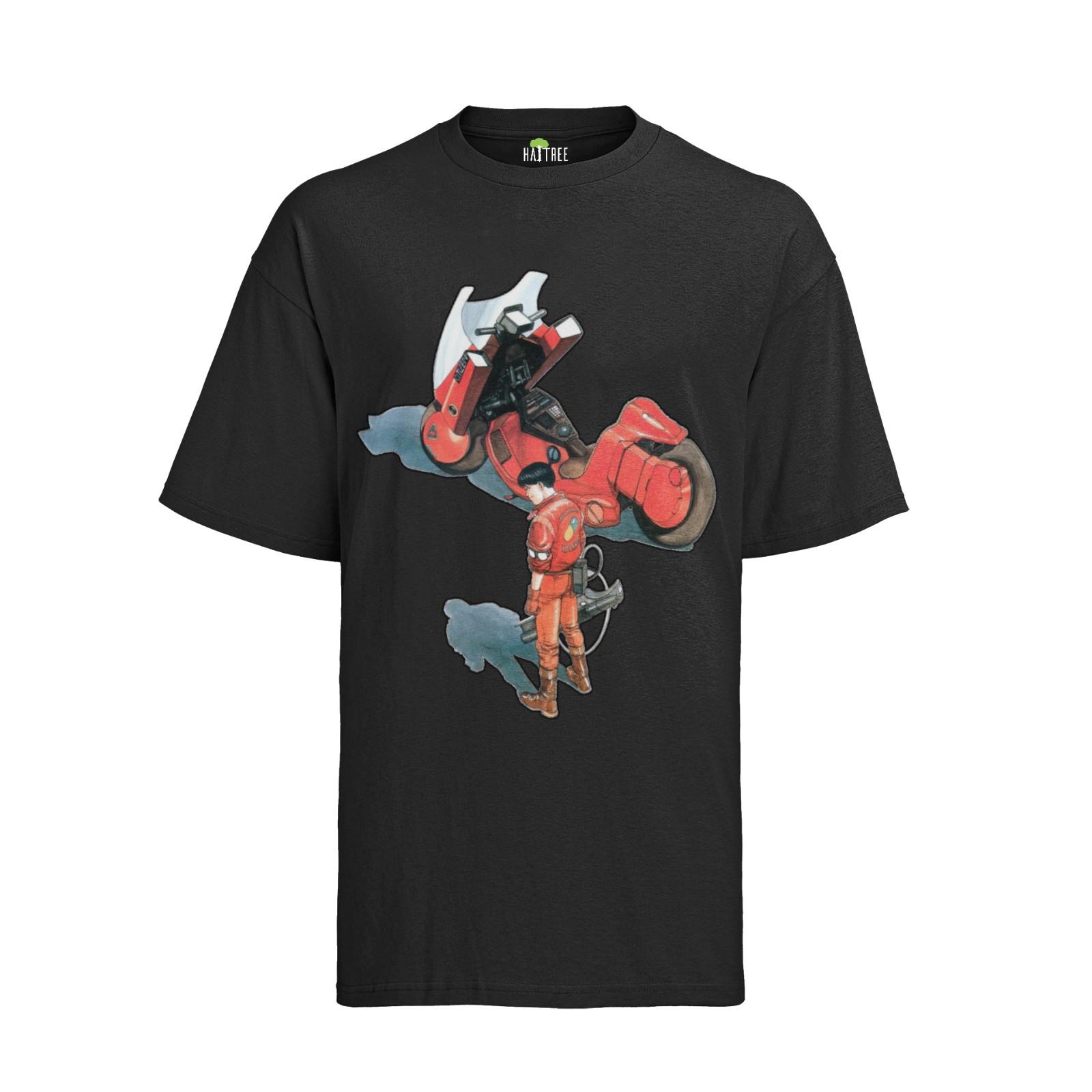 Herren T-Shirt Mens Womens Tees Top Retro Akira Kaneda Tetsuo Anime Motorbike Gang Manga Shirt Bike 4XL