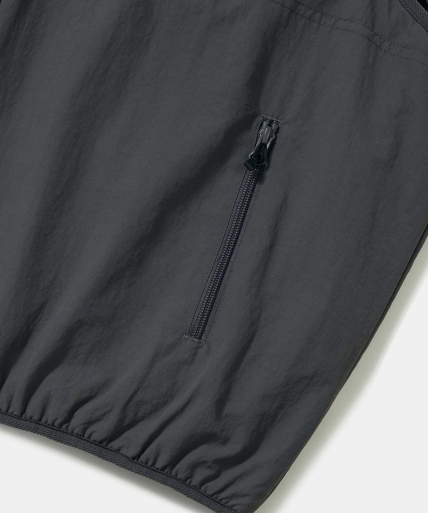 Columbia University Trajan Label Reversible Nylon/Pp Vest_Charcoal