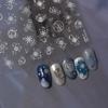 Shiny Blowing Bubble Nail Decorations Stickers 5D Shell Light Love Cat Bubble Transfer Slider Sticker DIY Manicure Decals