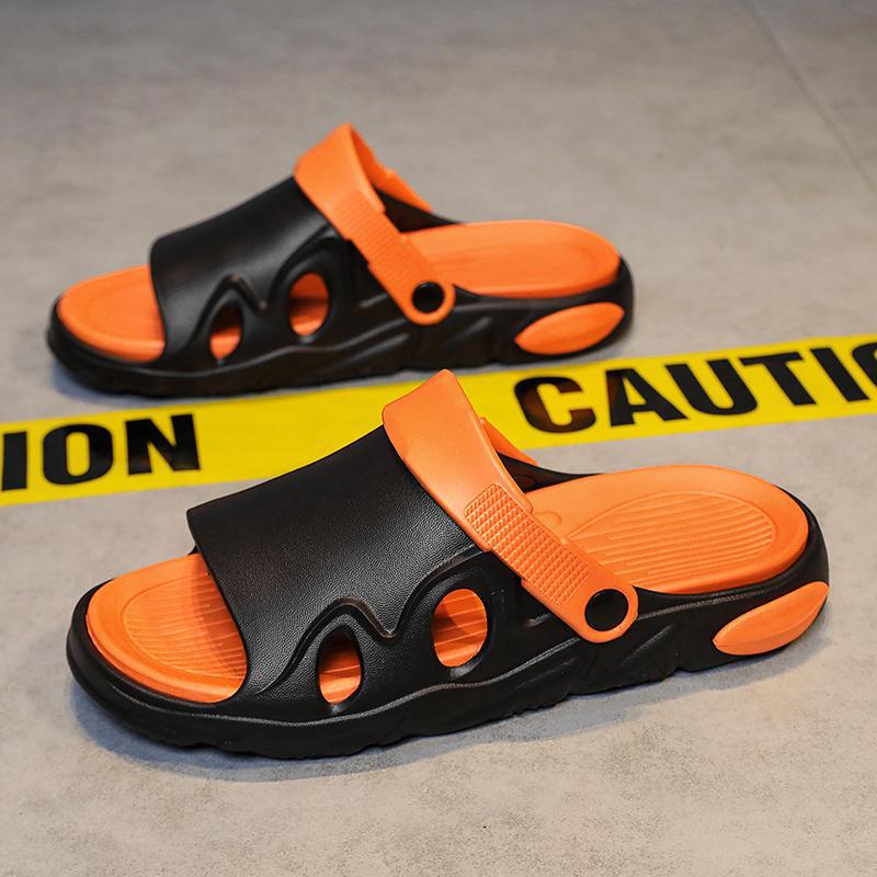 2025 Summer New Casual Slippers Couples Versatile Thick-bottomed Sandals Wear Fashion Trend Children's Dual-purpose Sandals