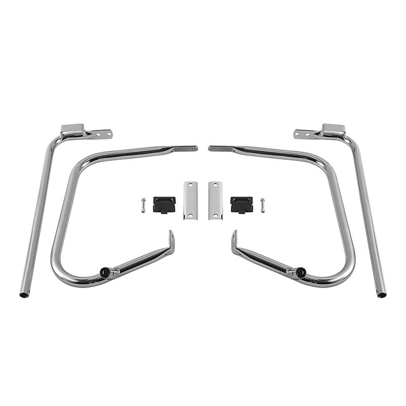 Motorcycle Saddlebag Guard Bracket Bar For Harley Touring Electra Glide Street Glide 1997-2008