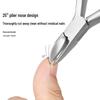 Stainless Steel Toenail Clippers with Eagle Beak Design - Precision Paronychia and Cuticle Care Tool